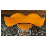 Vintage Teleflora Blown Art Glass Serving Bowls,