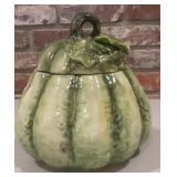 Maxcera Handcrafted Green & Cream Ceramic Pumpkin