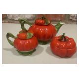Royal Bayreuth Pumpkin-Form Porcelain Teapot,