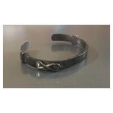 Signed Hopi Philbert Poseyesva Sterling Silver