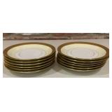 12 TK Thuny Czechoslovakia Porcelain Gold