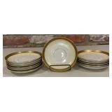 12 TK Thuny Czechoslovakia Porcelain Gold