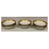 12 TK Thun Czechoslovakia Porcelain Gold
