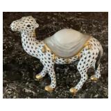 Herend Hungary Porcelain Camel Figurine, Black