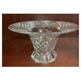 Baccarat France Cut Crystal Pedestal Centerpiece