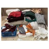 Large Mixed Household Linens Lot  Towels,