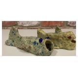 2 Camp Aldersgate Glazed Ceramic Fish Sculptures,
