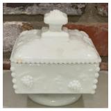 Vintage Westmoreland Milk Glass Grape Pattern
