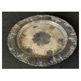 W.B. MFG Co 3980 Silverplate Round Serving Tray