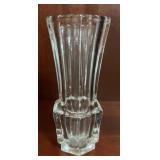 Cofrac Art Verrier France Crystal Vase, Faceted