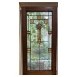 Vintage Arts & Crafts Mission Style Leaded