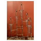 Contemporary Metal Hanging Bud Vase Stands with