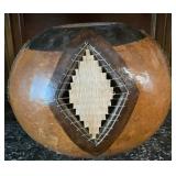 Carmil 01 Signed Handcrafted Gourd Vessel Woven