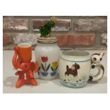 Tulip Salt Jar,  Elephant Toothpick Holder,