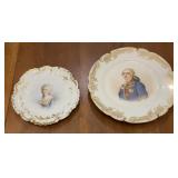 Antique European Porcelain Portrait Plates, Marie
