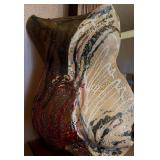 Abstract Hand Painted Sculptural Ceramic Art