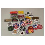 Vintage Pinback Button & Patch Lot Bill Clinton