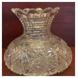 Antique American Brilliant Period Cut Glass Rose