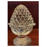Vintage Clear Pressed Glass Artichoke Finial