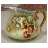 Signed Vintage Hand-Painted Porcelain Strawberry