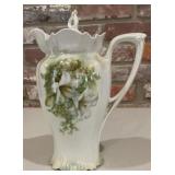 Antique RS Germany Porcelain Chocolate Pot with
