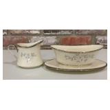Lenox Windsong Gray Floral Pattern Creamer &