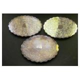 WPC Crown Silverplate Footed Trivets Serving