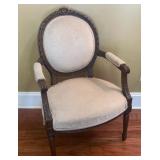 French Neoclassical Style Fauteuil Armchair -