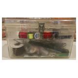 Vintage Clear Plastic Sewing & Craft Organizer