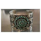 HOB Mexico .925 Sterling Silver Turquoise Cluster