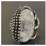 Vintage Artisan Sterling Silver Quartz Crystal