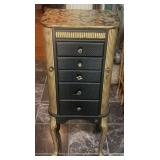 Vintage Hollywood Regency Style Jewelry Chest