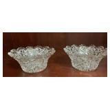 2 Antique American Brilliant Period Style Cut