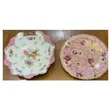 Dresden Germany Porcelain Floral Serving Bowl