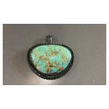 Native American Signed RK Sterling Silver Organic