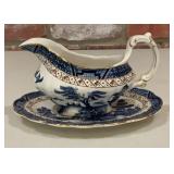 Booths England Real Old Willow A8025 Blue & White