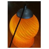 Vintage Murano-Style Swirl Glass Pendant Light