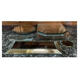 Mirror Glass Trivets & Vanity Display Assorted