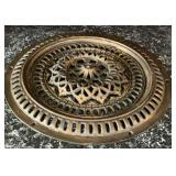 Cast Iron Ornate Round Register Grate Victorian
