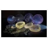 UV Reactive Crystal Chandelier Prisms, Faceted