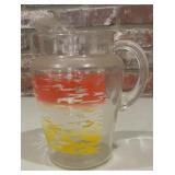 Vintage Clear Glass Refrigerator Pitcher with