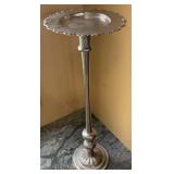 Silverplate Floor Standing Ashtray Smoking Stand