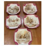 Antique B.P. Limoges Porcelain Game Bird &