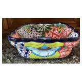 Hand Painted Mexican Talavera Style Ceramic