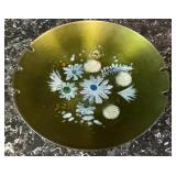 Sascha Brastoff Signed Enamel on Copper Daisy Dish