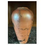Signed Barman Horse Hair Raku Style Studio Art