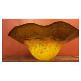 Large-Scale Dale Chihuly Style Glass Bowl in