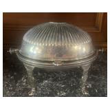 EPNS Silverplate Oval Roll Top Breakfast Server