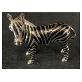 Vintage Godinger Zebra Salt Shaker Figurine,