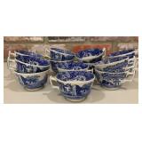 15 Spode England Italian Blue & White C.1816
